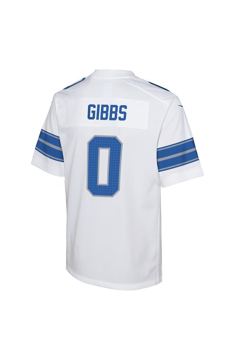 Nike Youth Nike Jahmyr Gibbs White Detroit Lions Game Jersey, Alternate, color, 