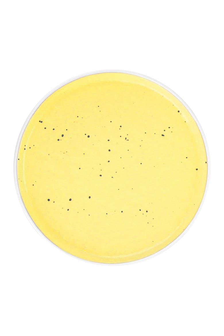 Elena Stoneware 4-Piece Dinner Plate Set, Alternate, color, Yellow
