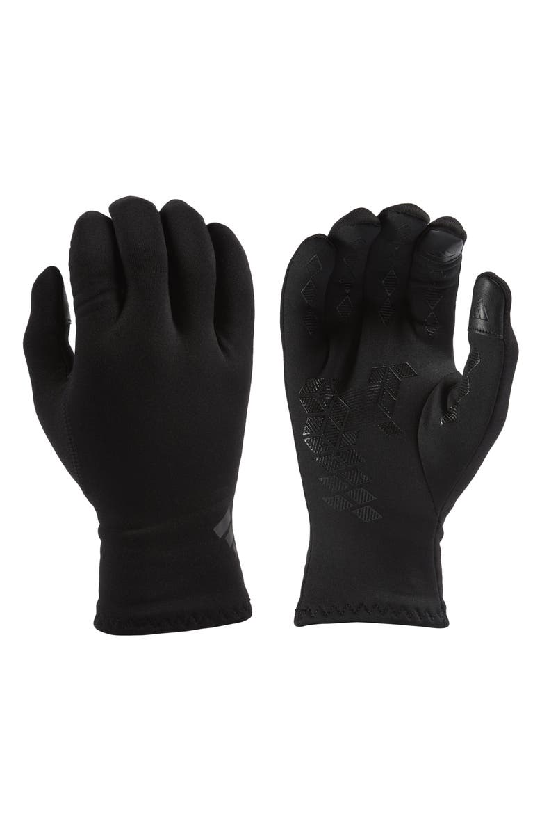 adidas AWP Kozy Touchscreen Friendly Gloves, Alternate, color, Black