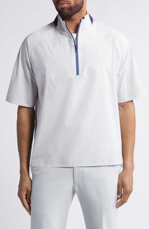 Stealth Stowable Short Sleeve Pullover Rain Jacket