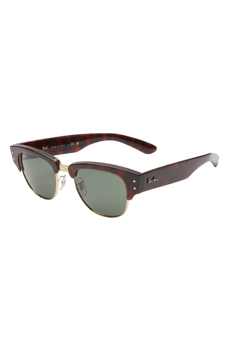 Ray-Ban Mega Clubmaster 53mm Square Sunglasses, Alternate, color, Green