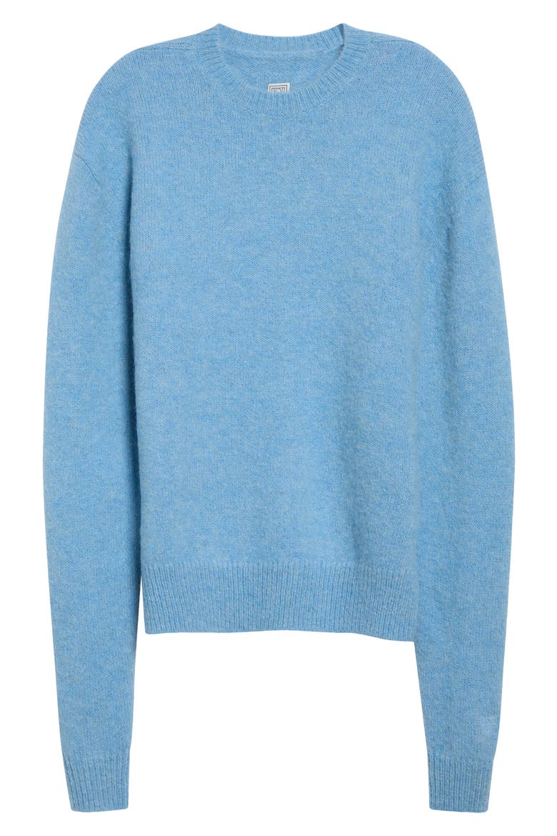 Alpaca Blend Crewneck Sweater, Main, color, PALE BLUE