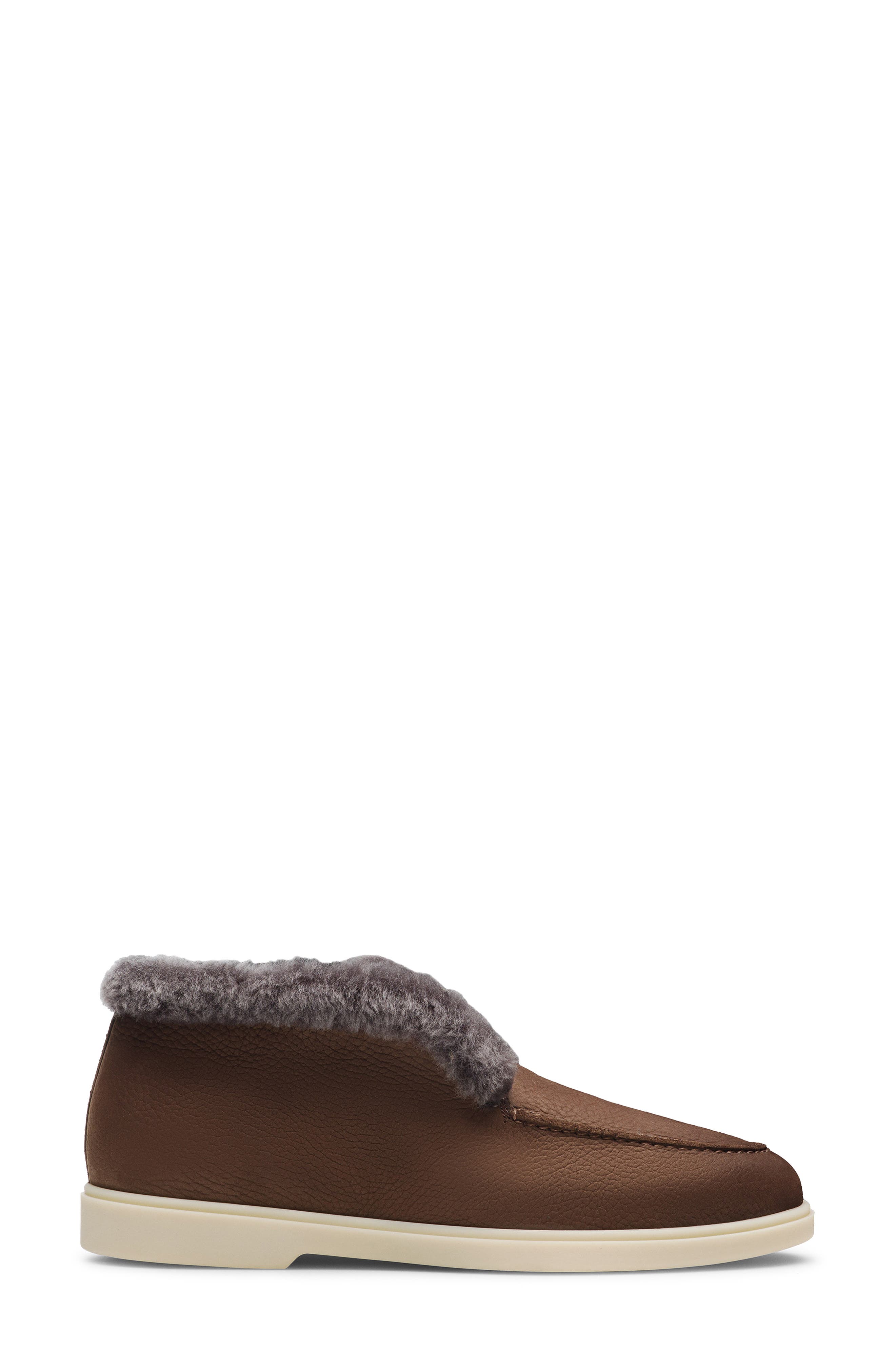 Magnanni Sophie Genuine Shearling Bootie, Alternate, color, Tumbled Brown