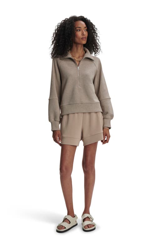Varley Milano Half-zip Sweatshirt In Taupe Marl