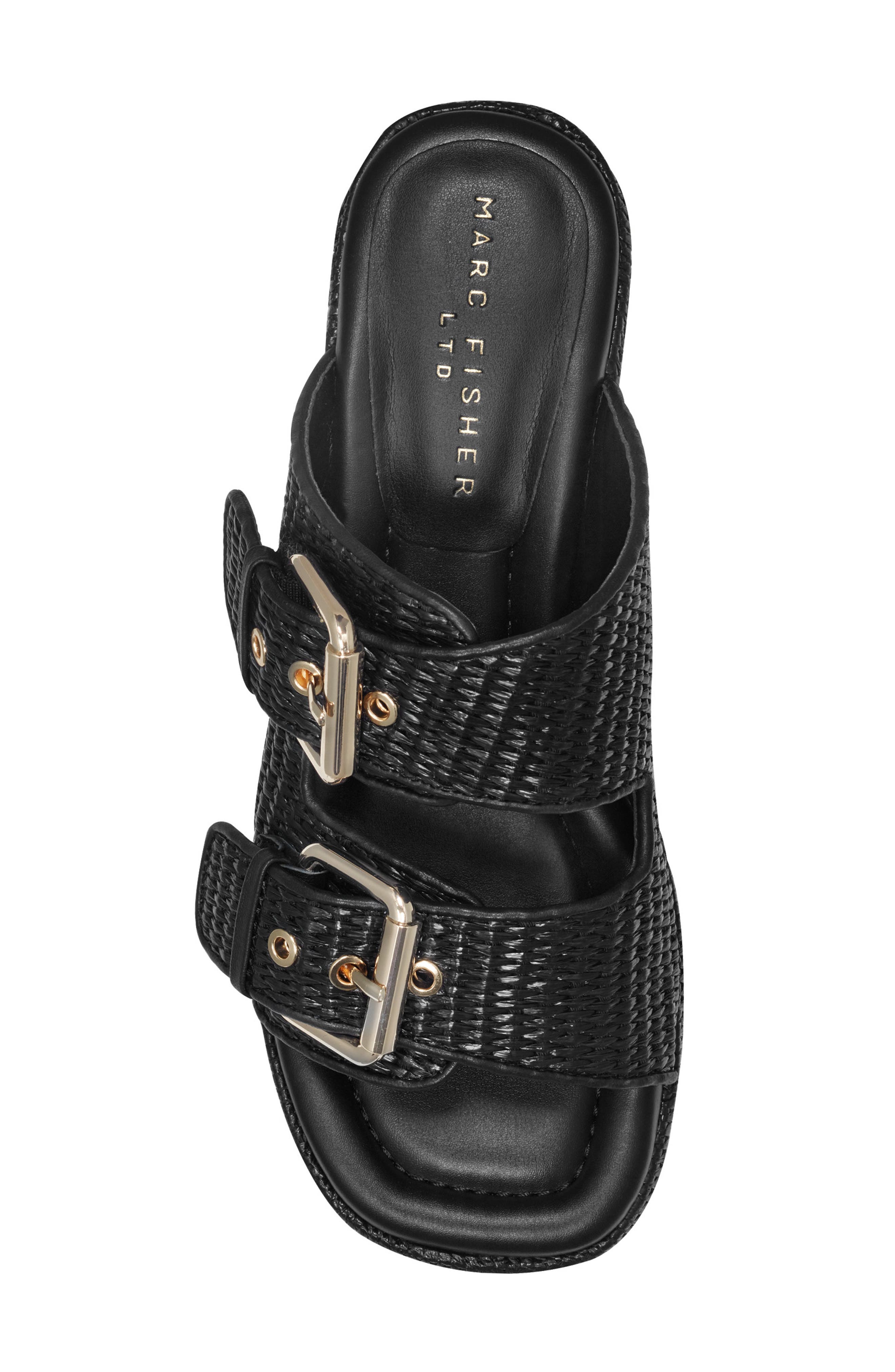 Marc Fisher LTD Poppy Platform Sandal, Alternate, color, Black
