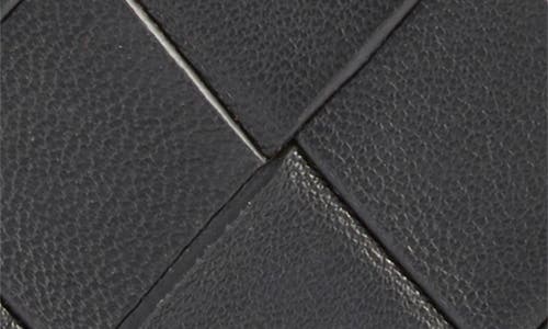 Nordstrom Woven Leather Bifold Card Case In Black