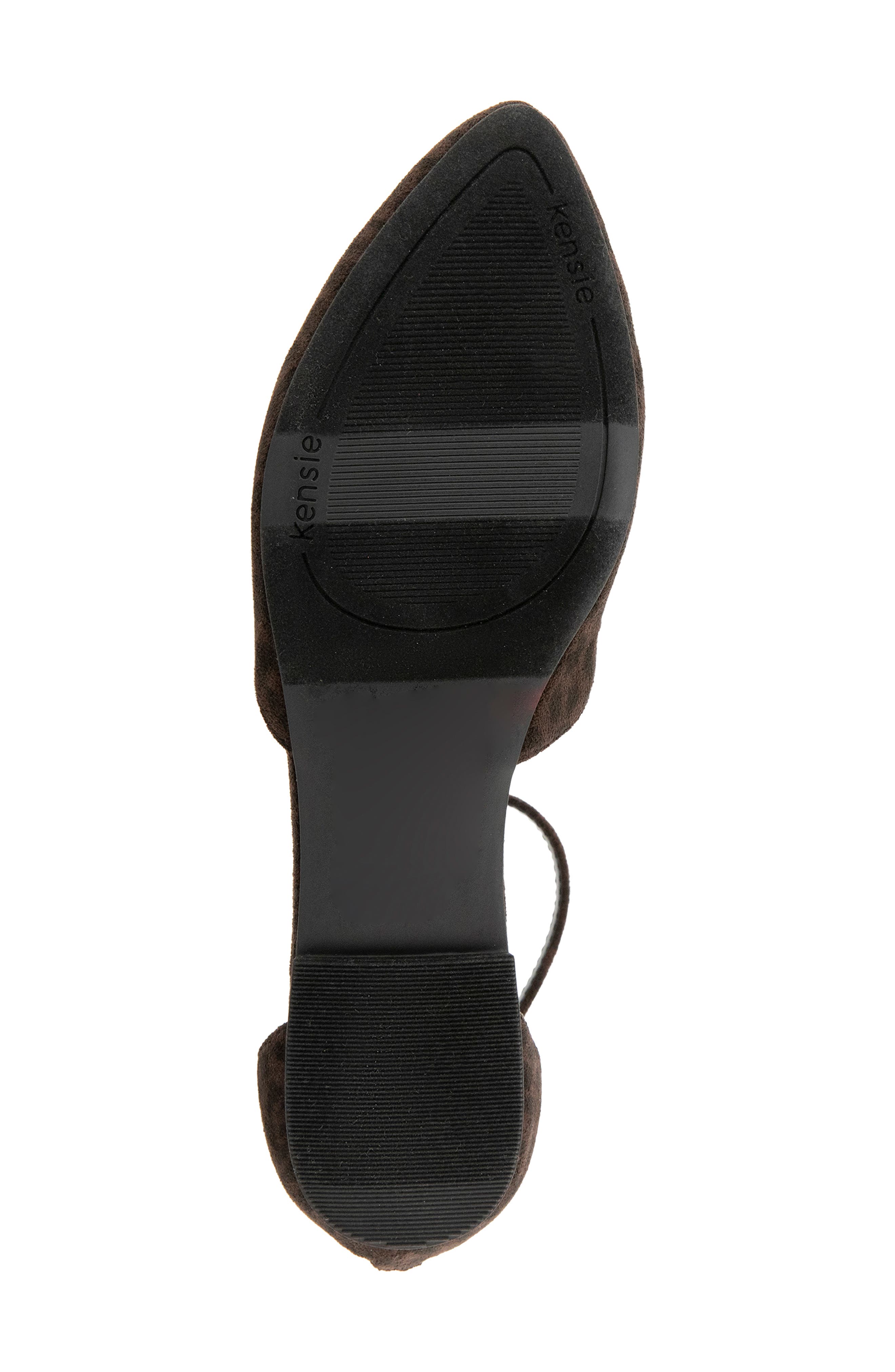 Gaeta Ankle Strap Pointed Toe Flat, Alternate, color, ESPRESSO LEOPARD