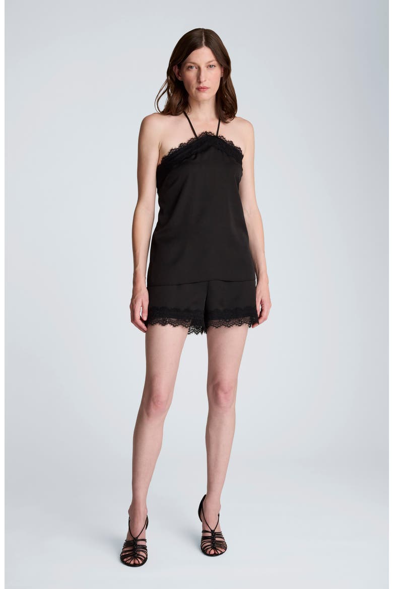 Tonal Lace Shorts, Alternate, color, BLACK