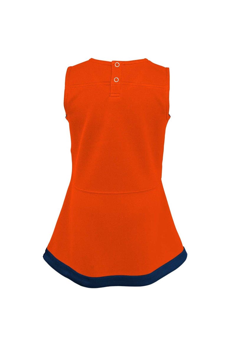 Girls Infant Orange Denver Broncos Cheer Captain Jumper Dress, Alternate, color, Orange