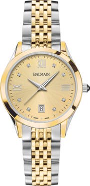 Balmain Classic R Diamond Bracelet Watch, 34mm