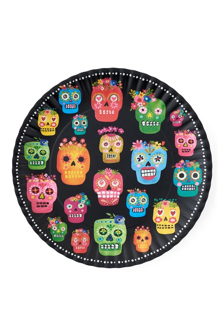 Sugar Skull Melamine Platter, Main, color, NO COLOR