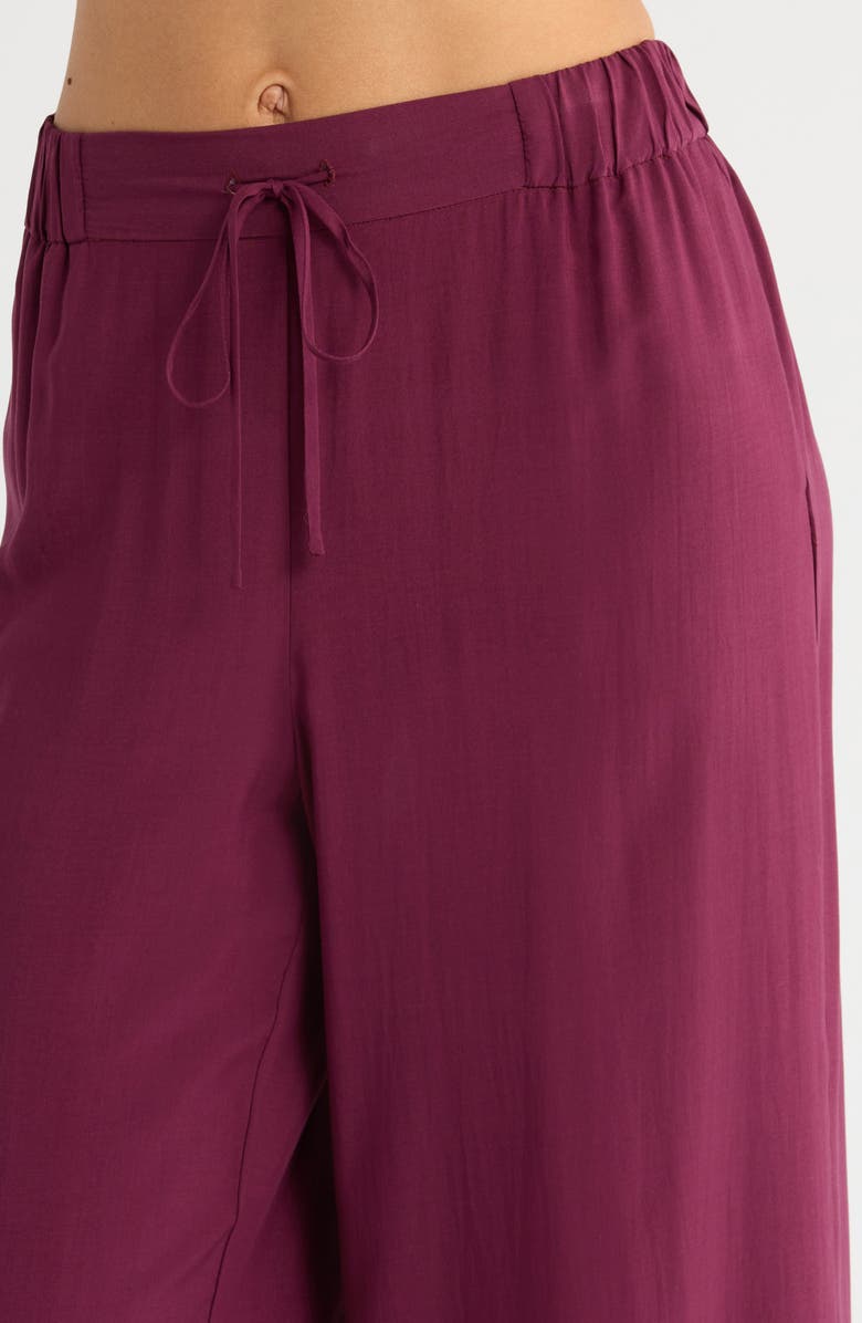 Natori Sleek Pajamas, Alternate, color, Cherry Lacquer