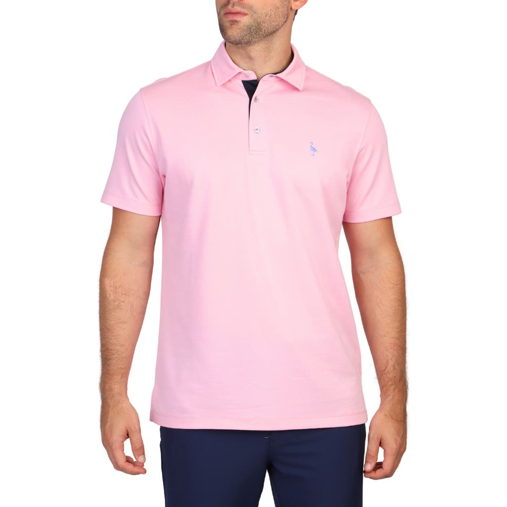 Tailorbyrd Solid Modal Blend Polo In Lt Pink