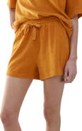 MANGO Cotton Blend Terry Shorts