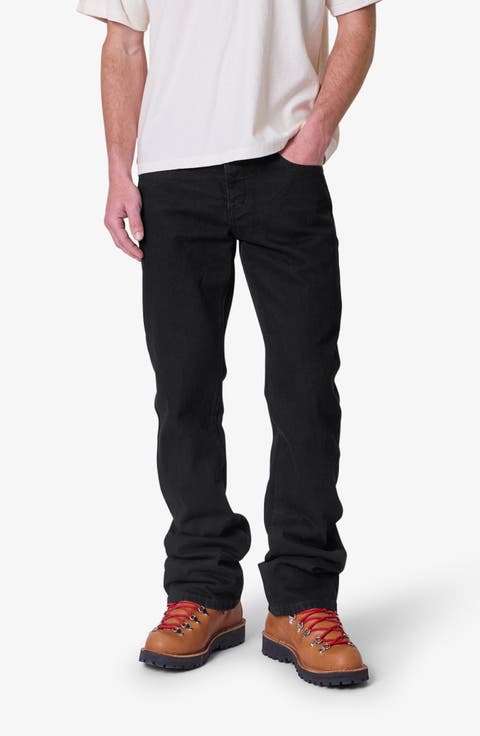Raw Bootcut Jeans (Rinsed Black)