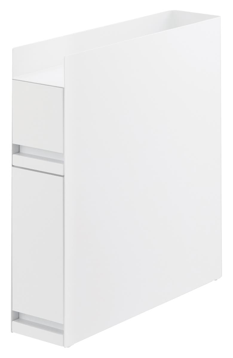 Yamazaki Concealable Two-Tier Spice Rack, Main, color, White