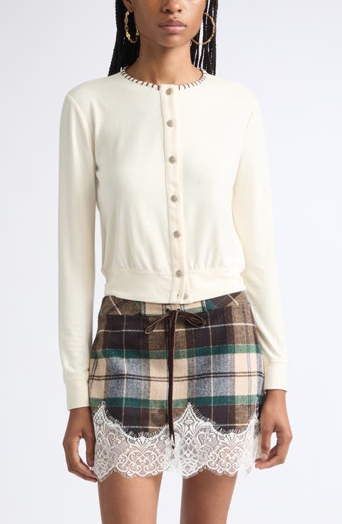 Poli Whipstitched Cardigan