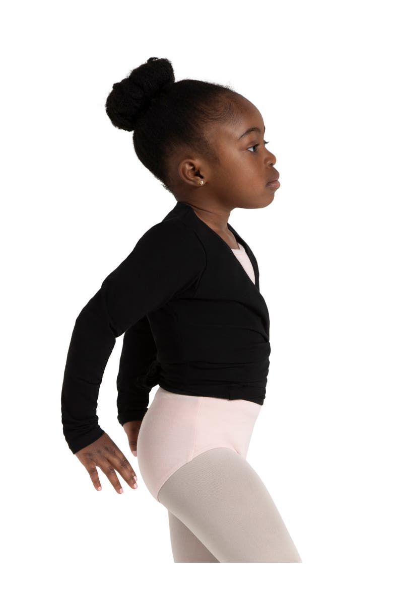 CAPEZIO Wrap Top, Alternate, color, Black