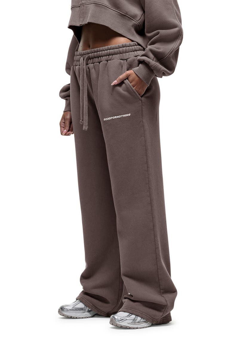 Vintage Taupe Relaxed Joggers, Alternate, color, Brown