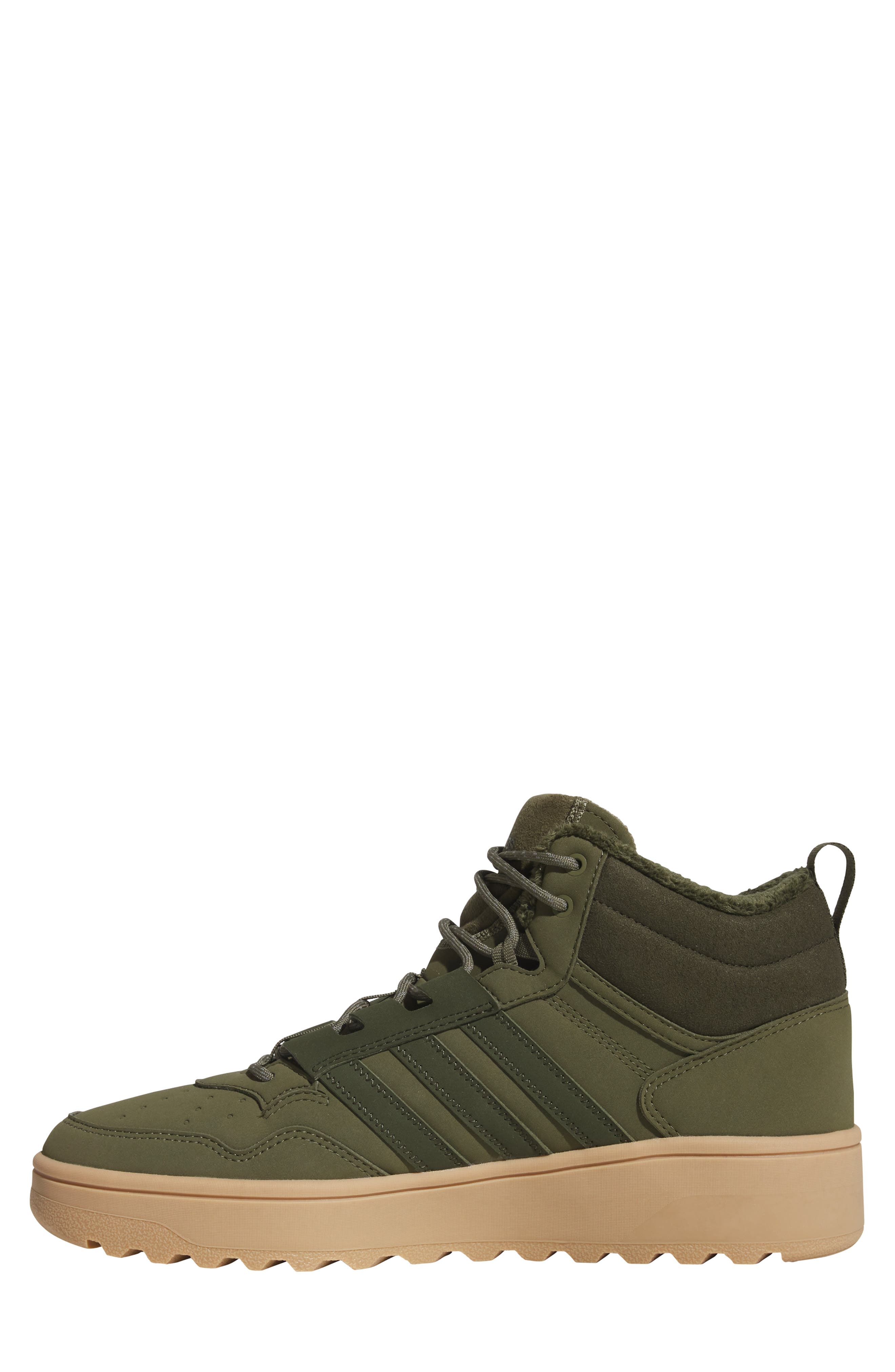 adidas Hoops 4.0 Winterized Basketball Sneaker, Alternate, color, Olive Strata/ Night Cargo/ Gum