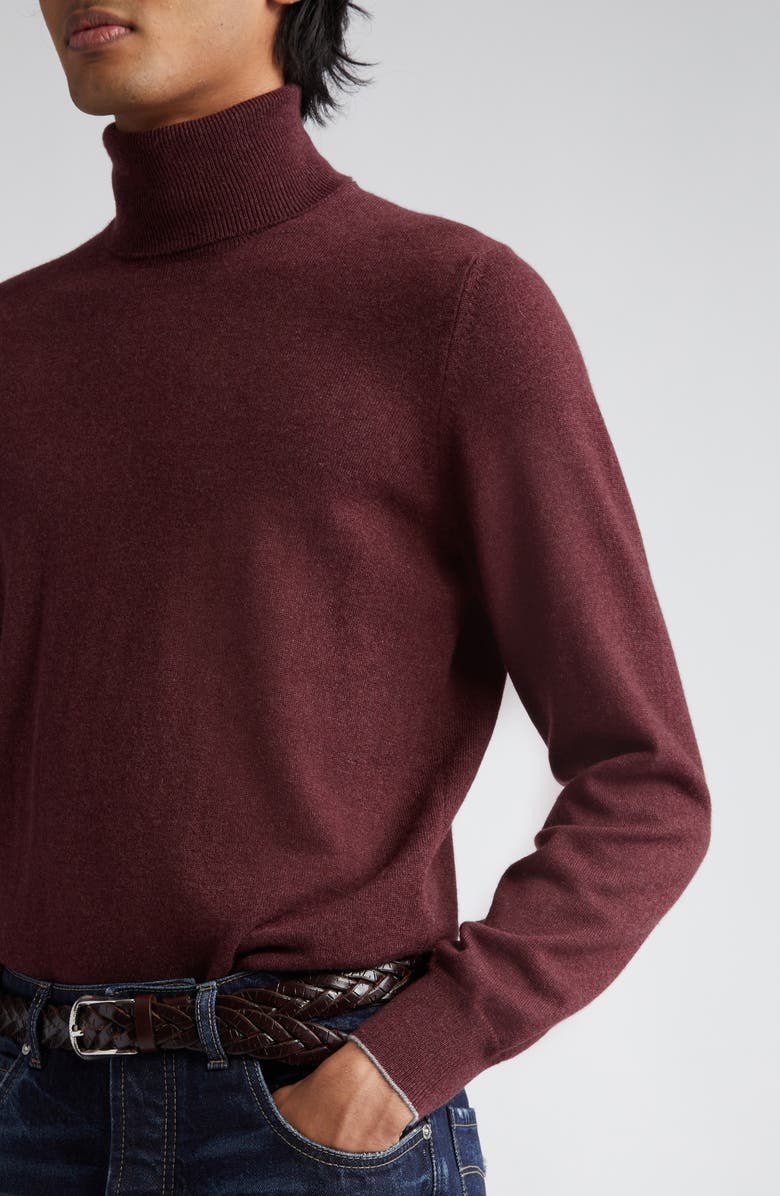 Brunello Cucinelli Cashmere Turtleneck Sweater, Alternate, color, 