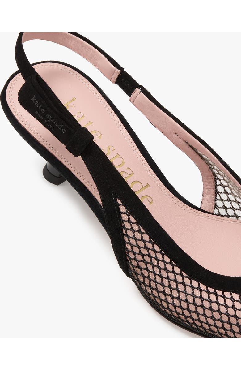 Kate Spade New York riley slingback cap toe kitten heel pump, Alternate, color,