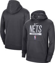 Nike Men's Nike Anthracite Brooklyn Nets 2022/23 Spotlight On-Court Practice Performance Pullover Hoodie