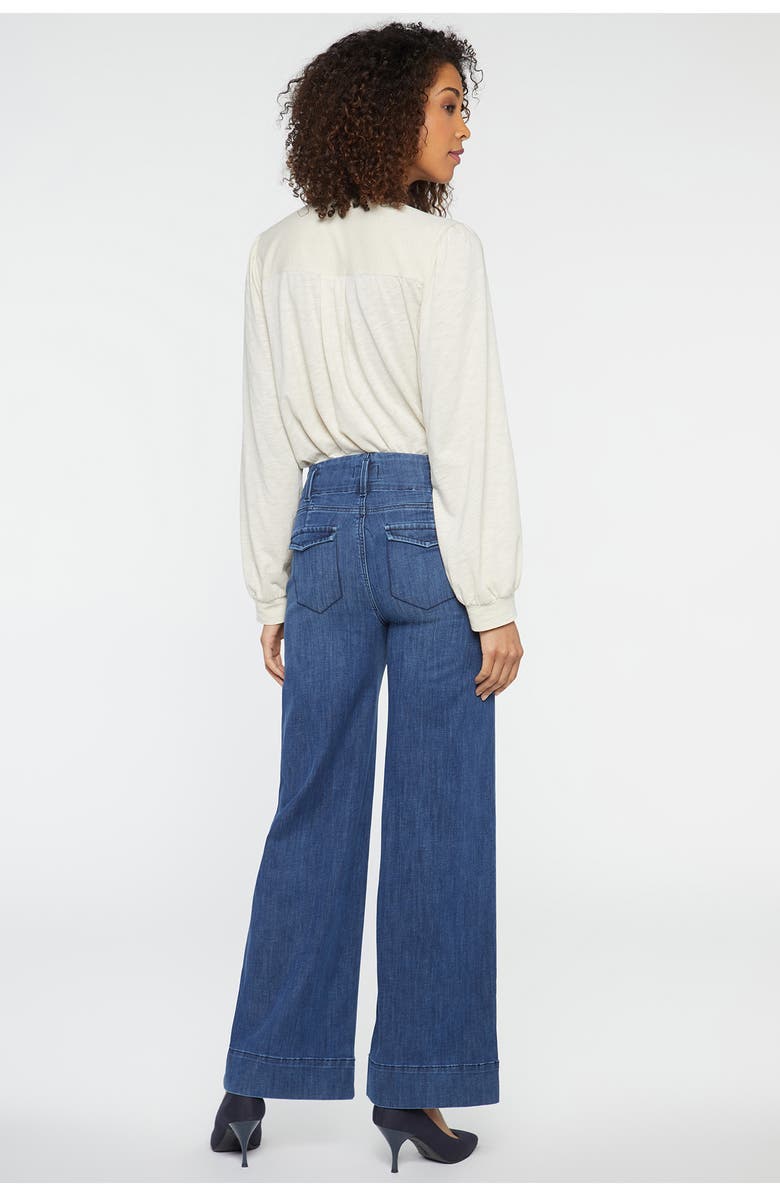 NYDJ Mona High Waist Wide Leg Trouser Jeans, Alternate, color, Reminiscent