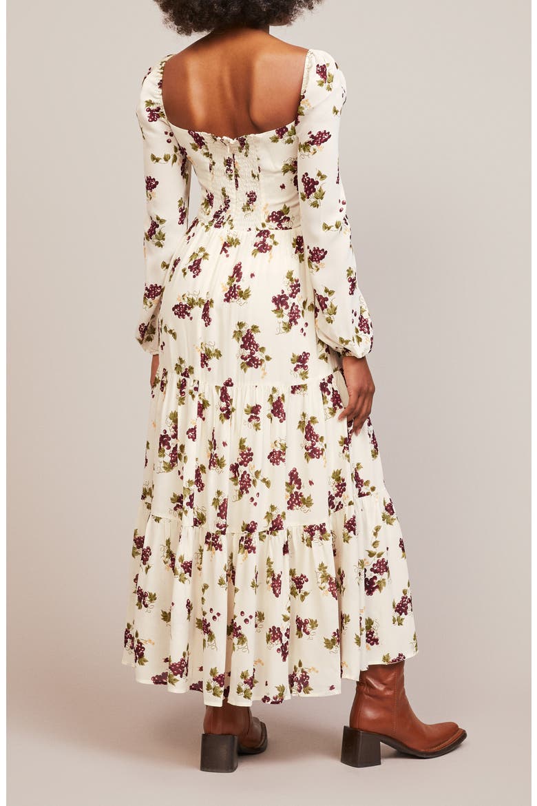 Kellie Long Sleeve Dress, Alternate, color, GRAPEVINE