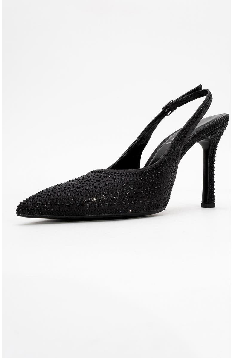 Prologue Shoes Roya Pointed Toe Stiletto Pump, Alternate, color, Black