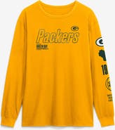 FANATICS Men's Fanatics Gold Green Bay Packers Checkdown Pass Long Sleeve T-Shirt