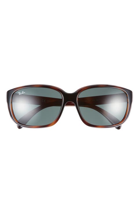 58mm Rectangular Sunglasses