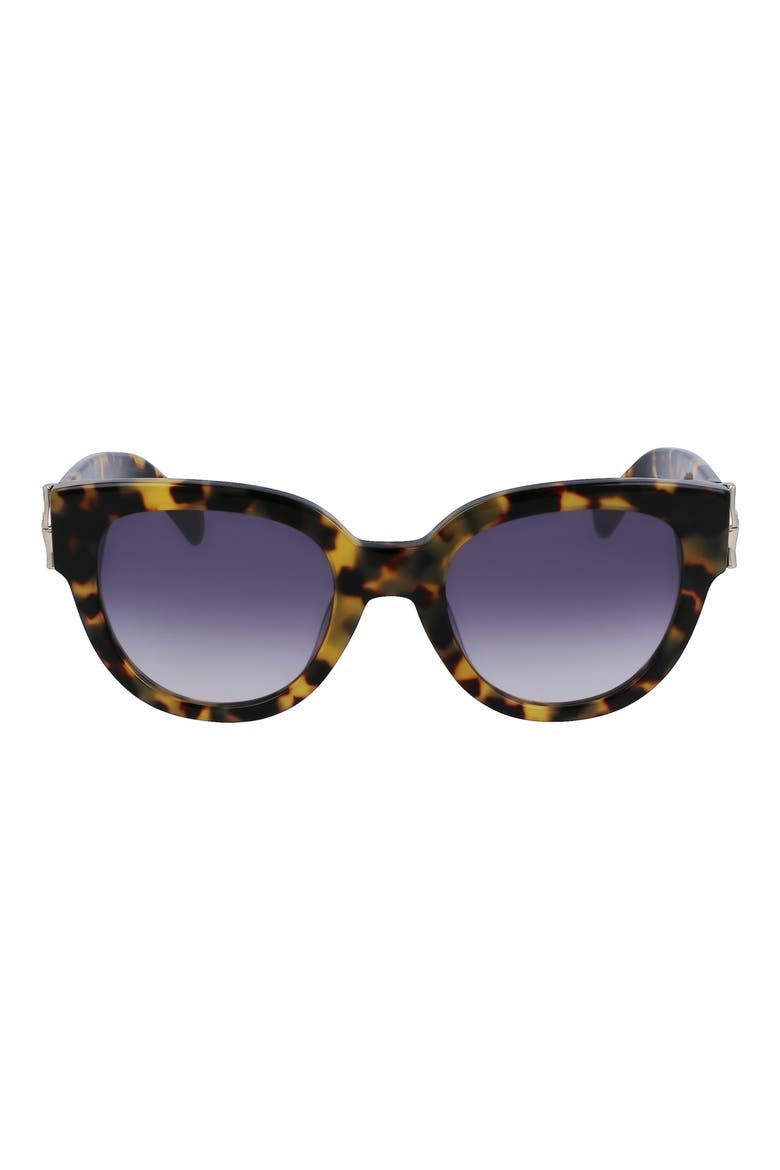 52mm Gradient Tea Cup Sunglasses, Main, color, TOKYO HAVANA