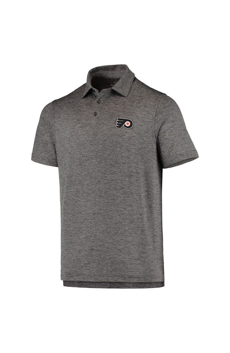 vineyard vines Men's Vineyard Vines Charcoal Philadelphia Flyers Destin Stripe Polo, Alternate, color,