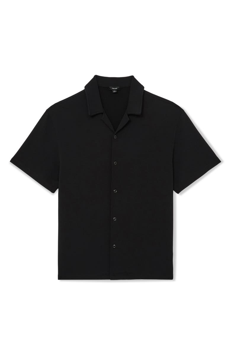 Reiss Cedric Camp Shirt, Alternate, color, Black