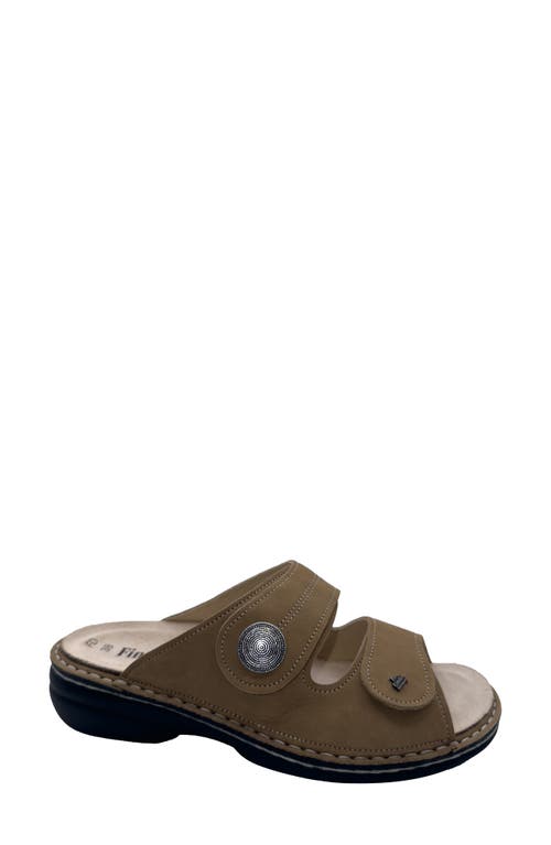 Finn Comfort Sansibar Slide Sandal In Tan