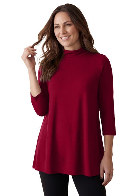 Mockneck Swing Tunic (Plus)