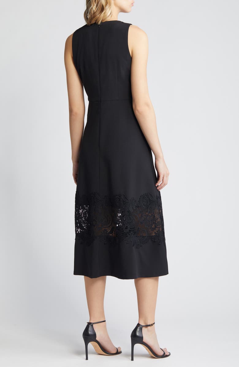fitted lace wedding dress Anne Klein Womens Floral Midi Fit & Flare Dress Red XL main image 0