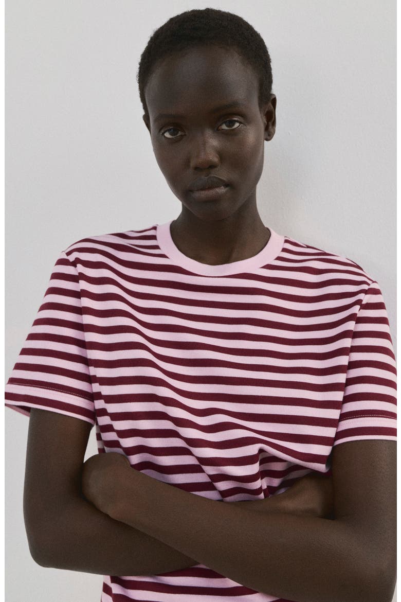 Stripe T-Shirt, Alternate, color, PASTEL PINK