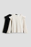 H&M 2-pack Flounce-trimmed Tops