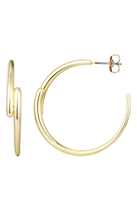 Overlapping Hoop Earrings