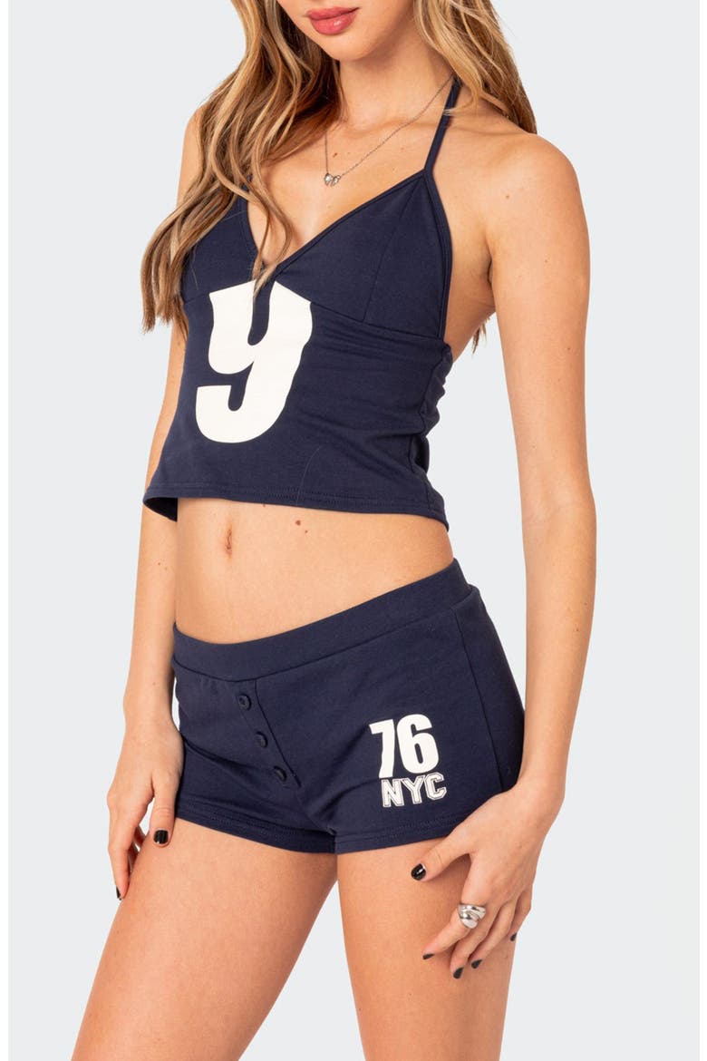 Jordan Halter Top, Alternate, color, NAVY