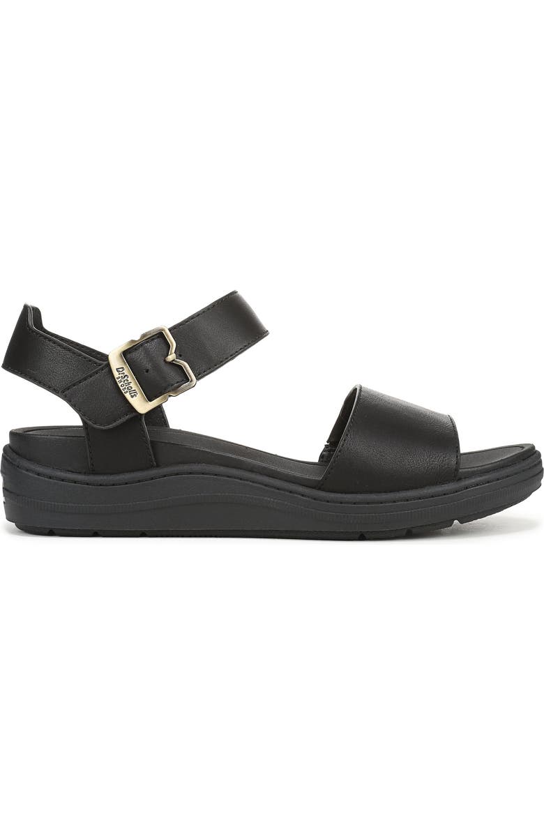 Dr. Scholl's Time Off Sky Ankle Strap Platform Sandal, Alternate, color, Black