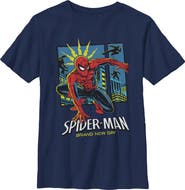 Spider-Man: Brand New Day Boys' Marvel Spidey Sense in Action Graphic Short Sleeve T-Shirt