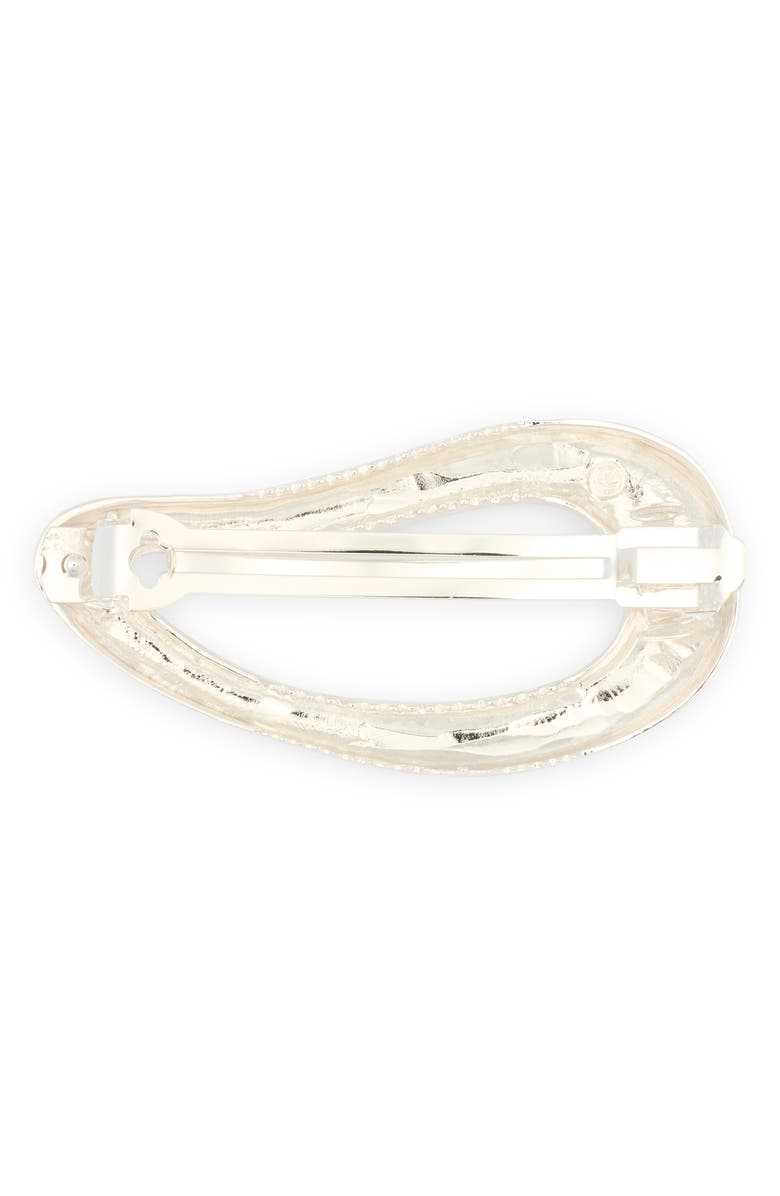 Ettika Liquid Wave Barette, Alternate, color, Silver