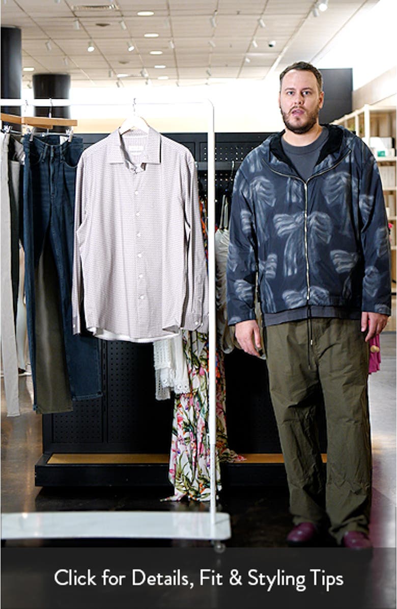 James OoohCotton<sup>®</sup> Diamond Geo Button-Up Shirt, sales video thumbnail