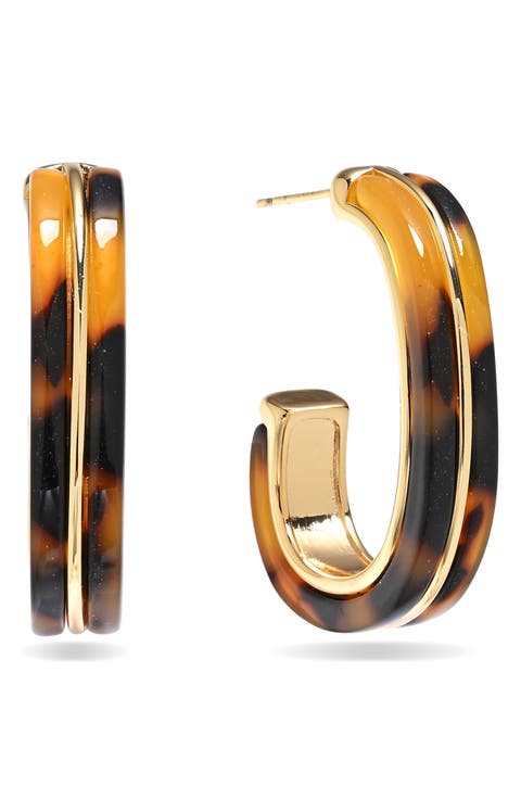 Bianca Enamel Hoop Earrings