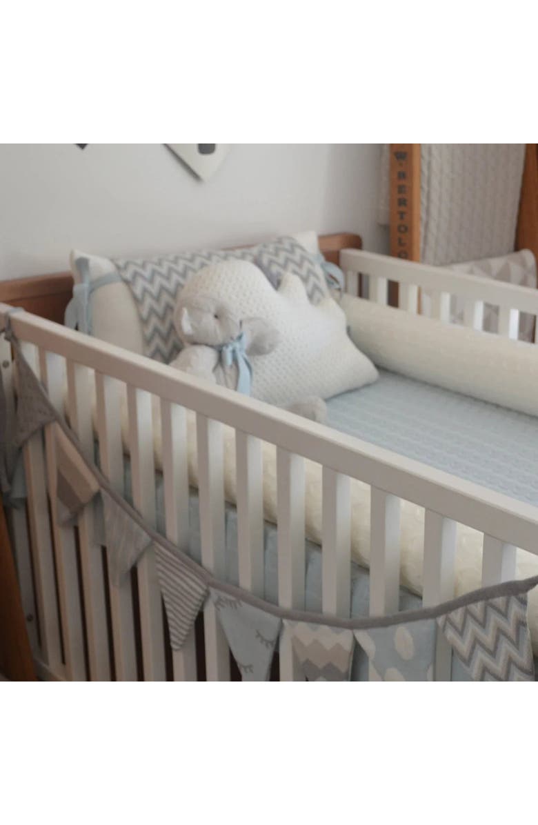 RIAN TRICOT Crib Side Garland, Alternate, color, Light Blue