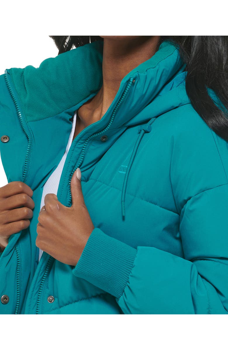Levi's Quilted Puffer Jacket, Alternate, color, Teal