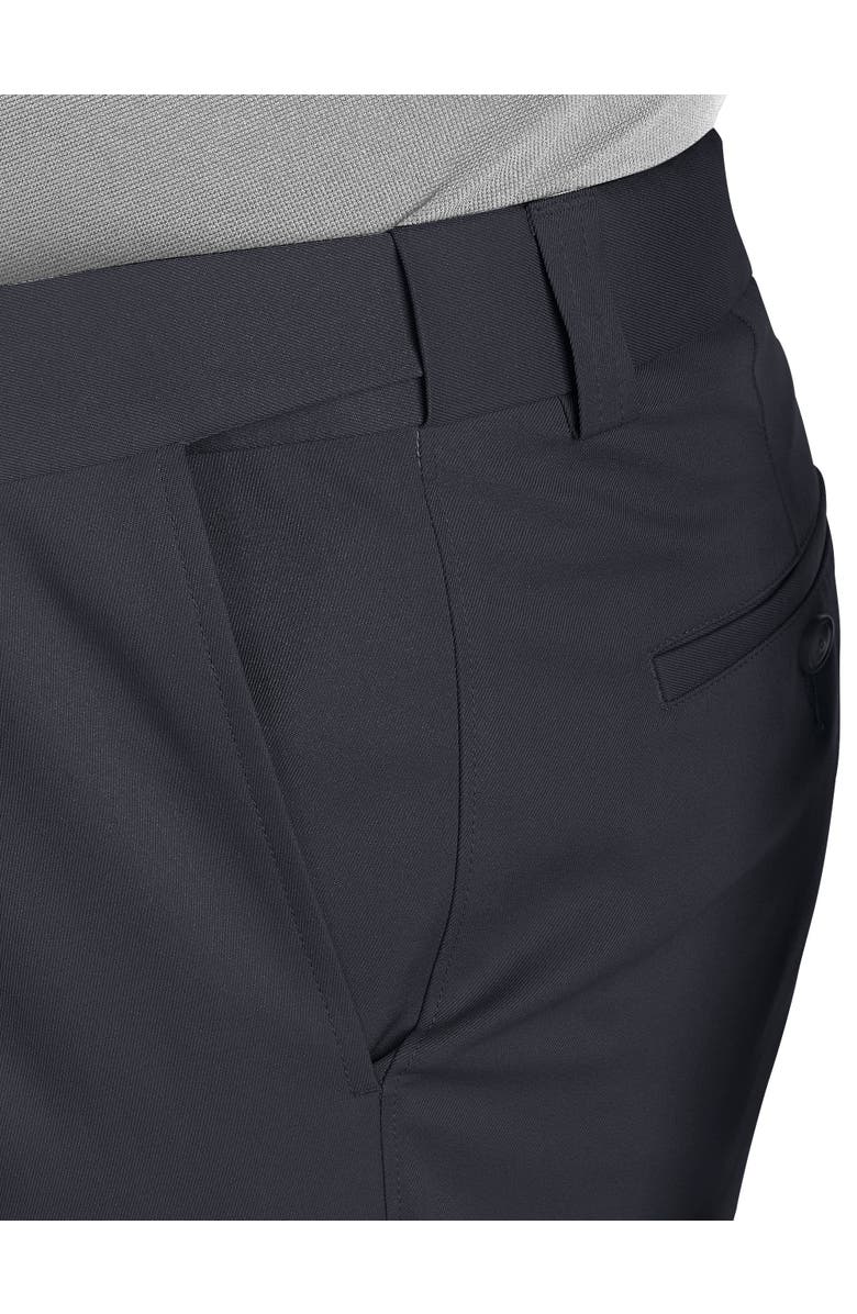 Oak Hill by DXL Waist-Relaxer Pleated Microfiber Pants, Alternate, color, Black